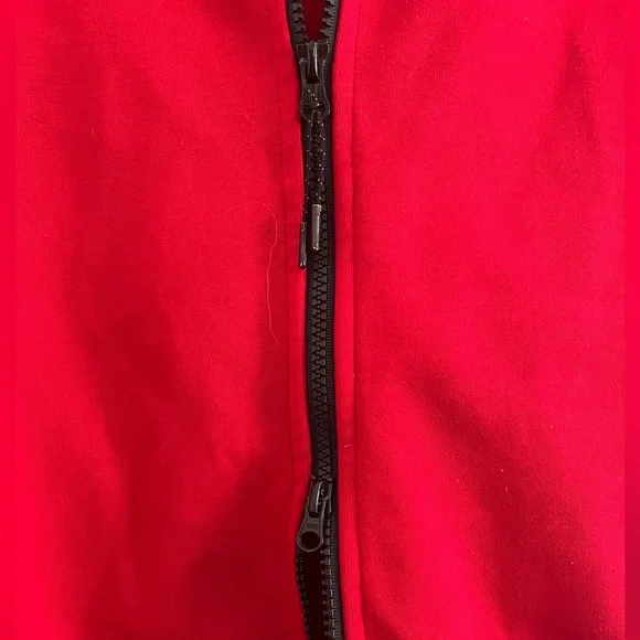 Nike Y2K Tech Zip Hoodie Jacket Men Size M Red Black - Picture 11 of 13
